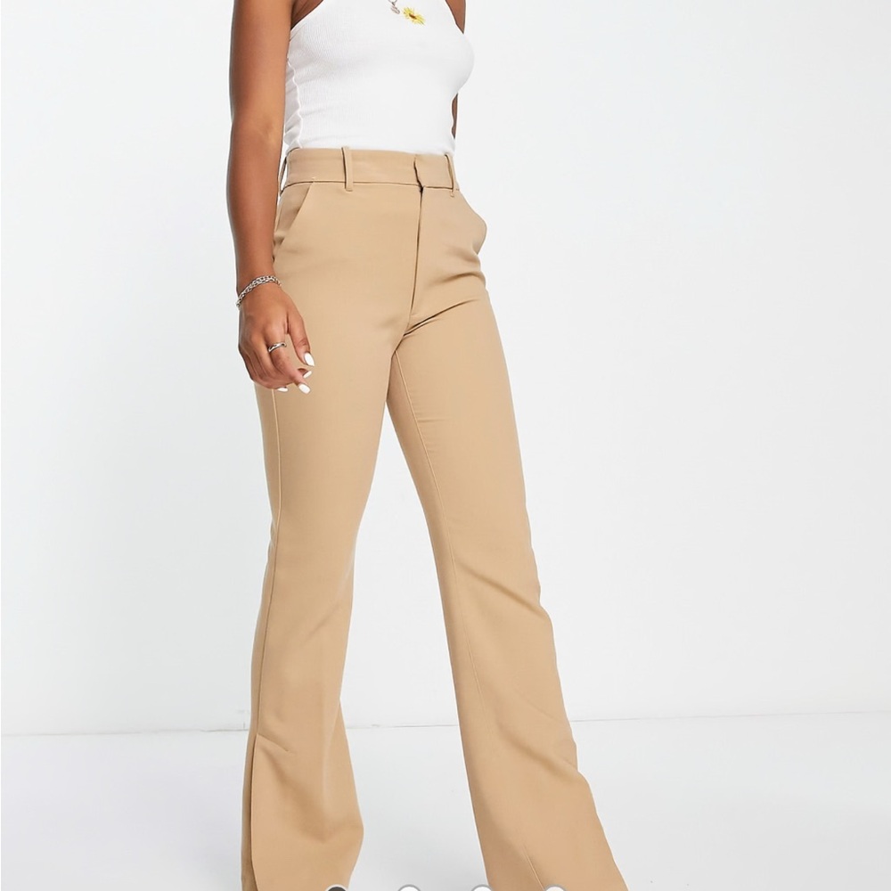 Abercrombie & Fitch Tailored Split-Hem Flare Pants